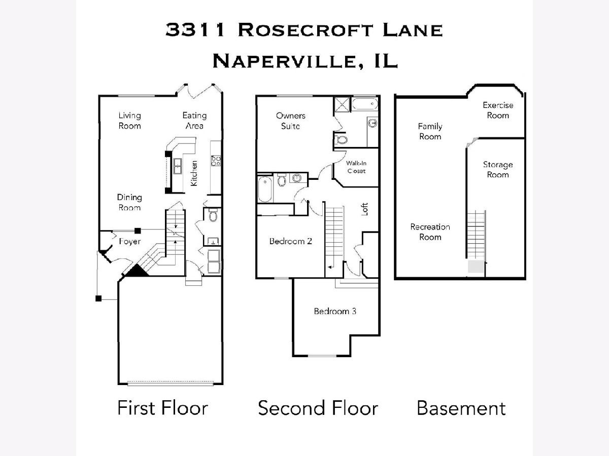 Townhomes Sold Heatherstone East Naperville Illinois, 3311 Rosecroft