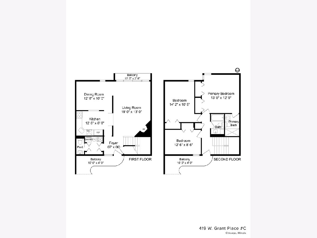 Townhomes & Condos Sold The Portals Chicago Illinois, 419 Grant