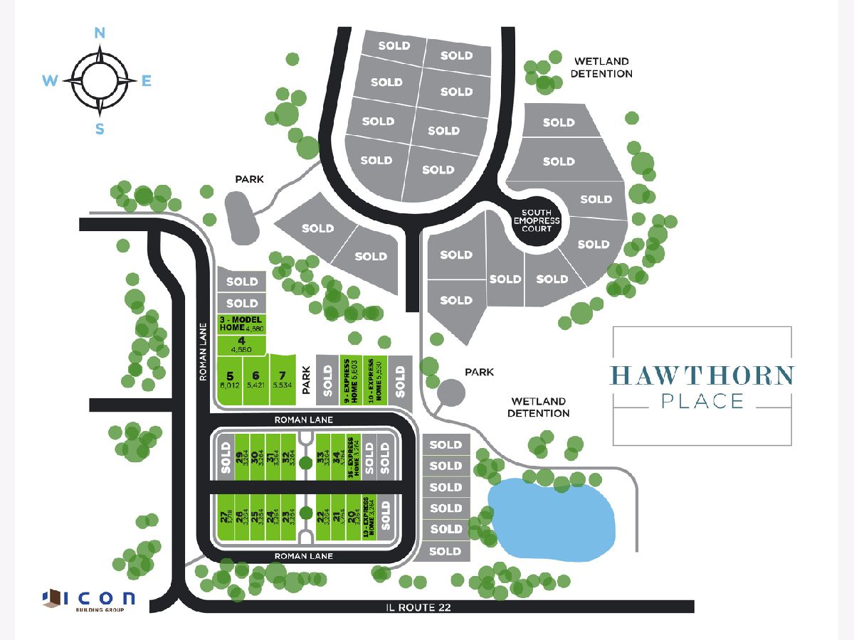 Homes Sold Hawthorn Place Hawthorn Woods Illinois, 130 Roman